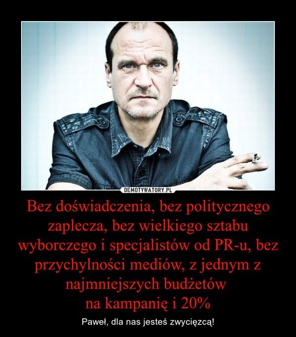 Wybory prezydenckie: Paweł Kukiz z trzecim wynikiem....