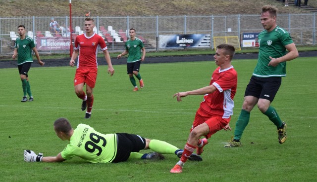 W 54 min Odra Wodzisław zdobyła bramkę - jak się później okazało - na wagę trzech punktów. Szybka, składna akcja zakończyła się podaniem do będącego na czystej pozycji Mateusza Mielczarka, który pewnie pokonał Karola Kubasiewicza