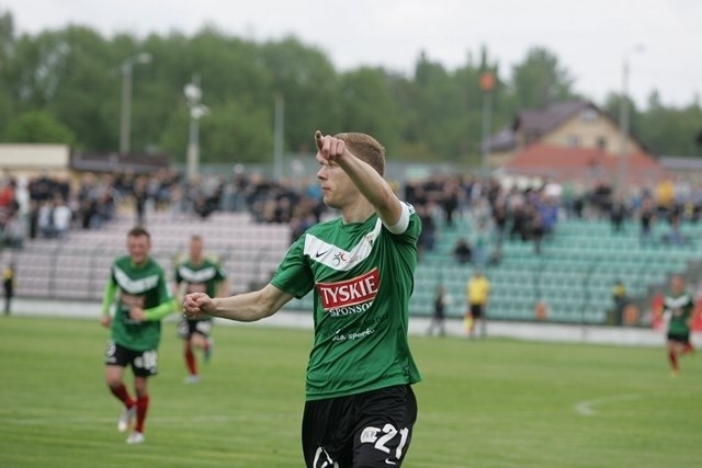 GKS Tychy - Flota 2:3. Dwie bramki Olszara [ZOBACZ ZDJĘCIA i WIDEO, OPINIE]