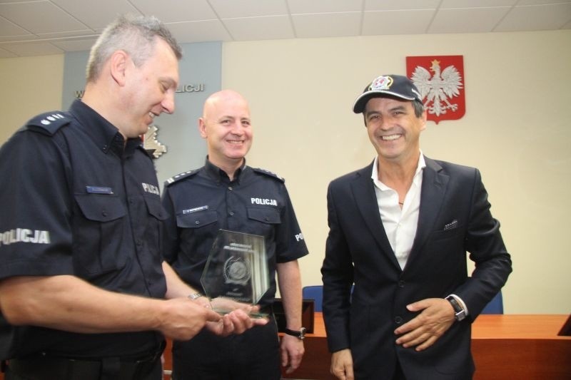 Piotr Polk wyróżniony przez policjantów w Kielcach