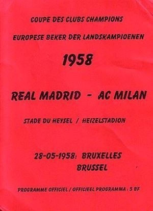 1958 REAL MADRYT – AC Milan 3:2