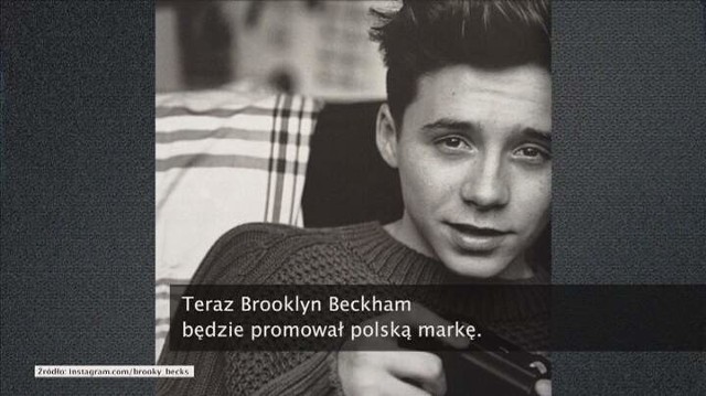 Brooklyn Beckham został twarzą Reserved