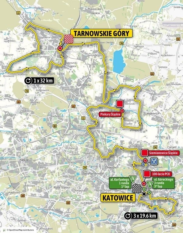 Tour de Pologne 2019 na Śląsku TRASA ETAPY MAPKI Zobaczcie trasy wyścigu kolarskiego TdP 2019