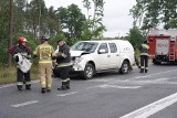 Wypadek w regionie. Zderzyły się dwa samochody osobowe [zdjęcia]