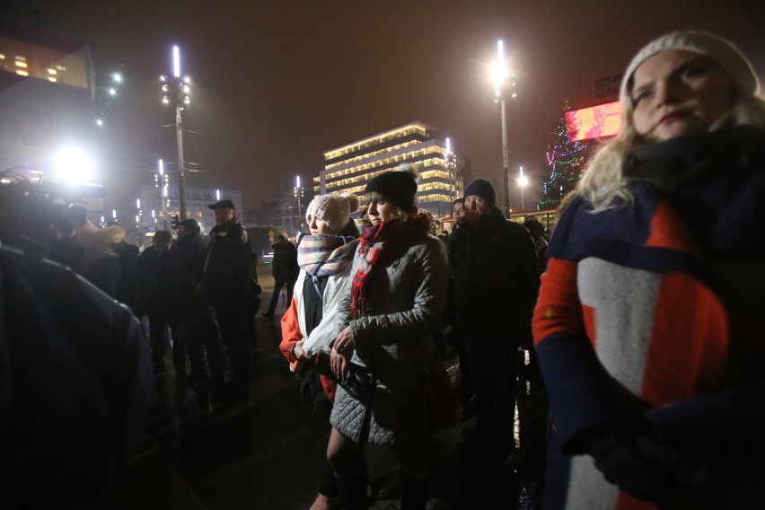 Protest studentów w Katowicach protestowali przeciwko...