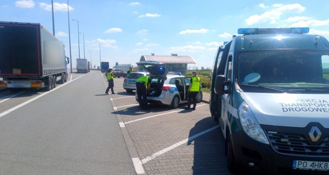 Zatrzymanie nietrzeźwego kierowcy w czasie kontroli na autostradzie A2, przy bramkach poboru opłat w Gołuskach