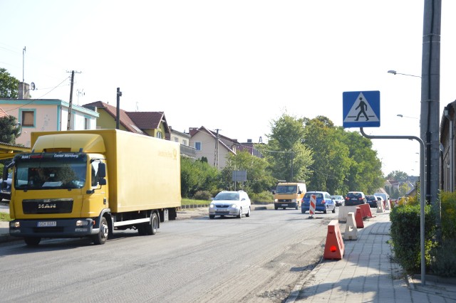 Niemal wszędzie w powiecie tucholskim można natknąć się na remonty dróg