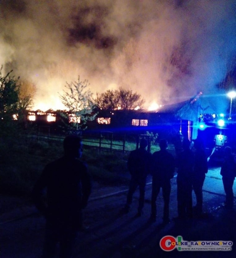 Pożar stodoły w Krzywiczynach.