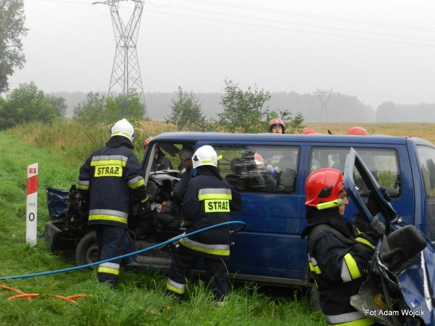 Wypadek w Koziej Górze koło Karlina.