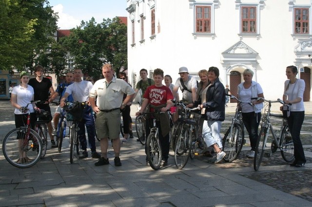 W minioną niedzielę wyprawą rowerową przewodził Sławomir Grabowski