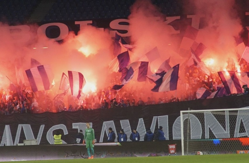 Podczas meczu Lech Poznań - Wisła Płock (2:1) atmosfera na...