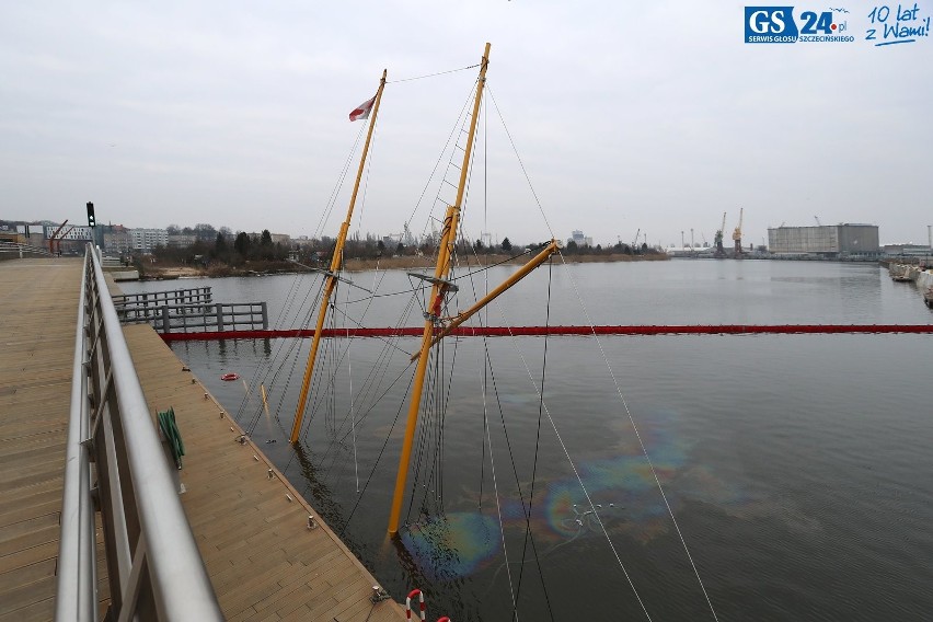 Szczecin: W marinie zatonął jacht. "Będziemy domagać się wyjaśnień od firmy ochroniarskiej"