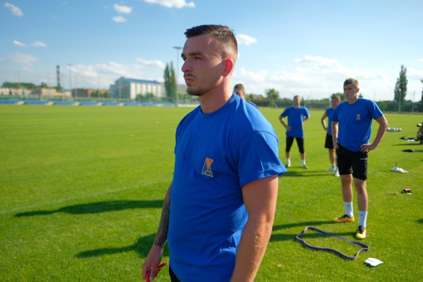 Piłkarze Motoru Lublin trenowali pod okiem Mariusza Sawy