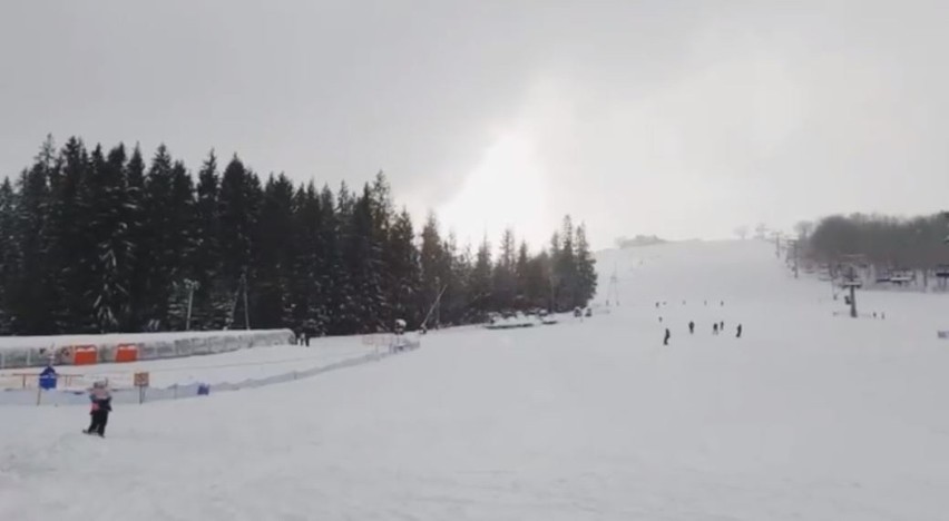 Warunki na stoku bardzo dobre, od 50 do 70 cm śniegu.