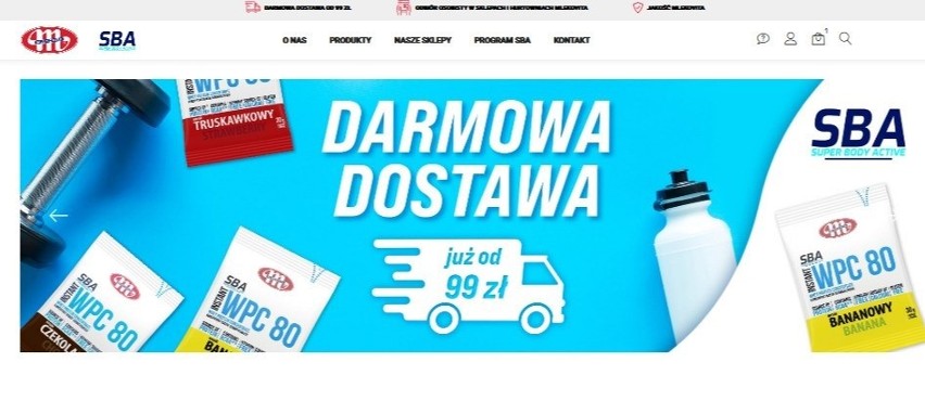 Mlekovita - jako pierwsza w branży - uruchomiła własny sklep internetowy z produktami wysokobiałkowymi