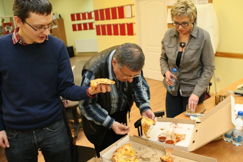 Akcja pizza w redakcji Głosu Pomorza