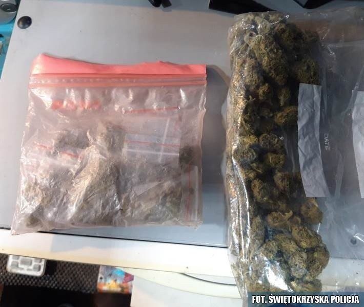 Policjanci z Włoszczowy przejęli ponad 200 gramów narkotyków. Mężczyzna aresztowany