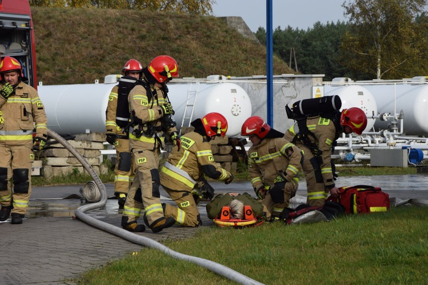 Ćwiczenia strażackie na terenie Zakładu Zwiększonego Ryzyka...