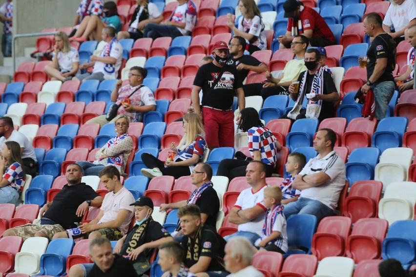 10.07.2020 r. Kibice na meczu Górnik Zabrze - Raków...