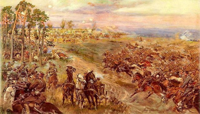 Jerzy Kossak, Bitwa pod Komarowem