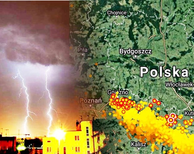 Gdzie jest burza, środa - 25.04.2018. Radar pogodowy, radar burzowy, mapa pogodowa. Prognoza pogody na środę 25 kwietnia 2018