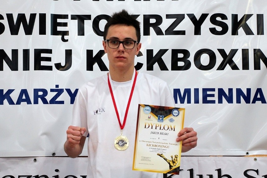Jakub Bilski z UKS Relaks Skarżysko-Kamienna mistrzem Polski w kick boxingu