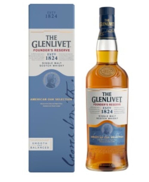 Tak wygląda oryginalna whisky Glenlivet Founder's Reserve...