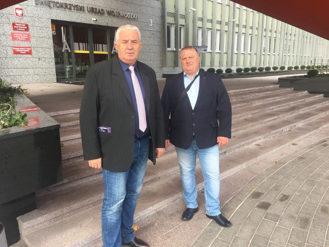Dariusz Loranty oraz Artur Dudek przed wtorkową konferencją