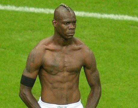 Mario Balotelli podczas półfinału Euro 2012, w którym Włosi wygrali 2:1 z Niemcami