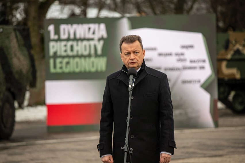 Nowa dywizja Wojska Polskiego. Ostrołęka jest na mapie tworzonej 1. Dywizji Piechoty Legionów. 10.01.2023