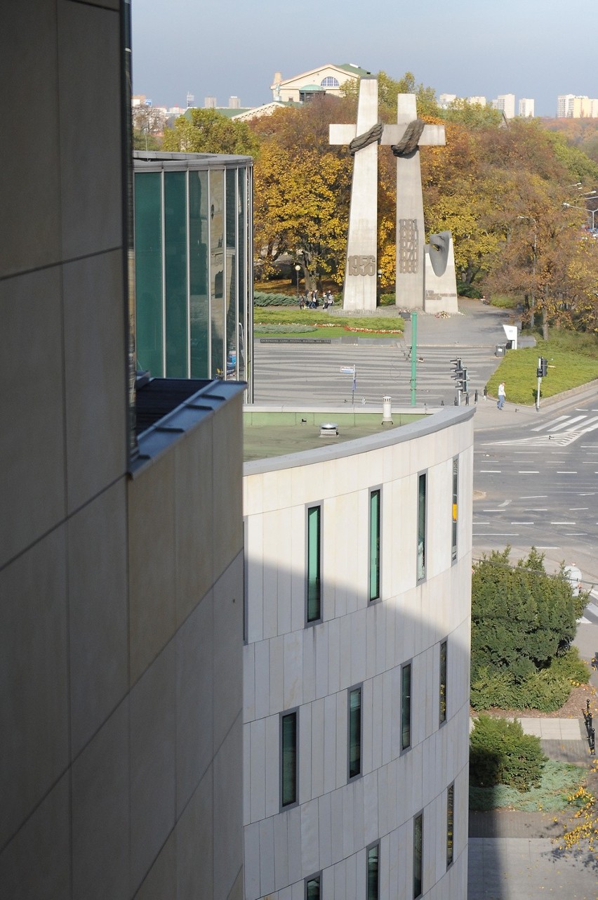 Widok z nowego budynku Akademii Ekonomicznej