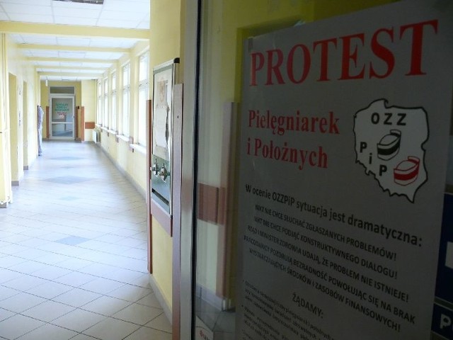 We włoszczowskim szpitalu rozpoczął się w tym tygodniu protest pielęgniarek i położonych.