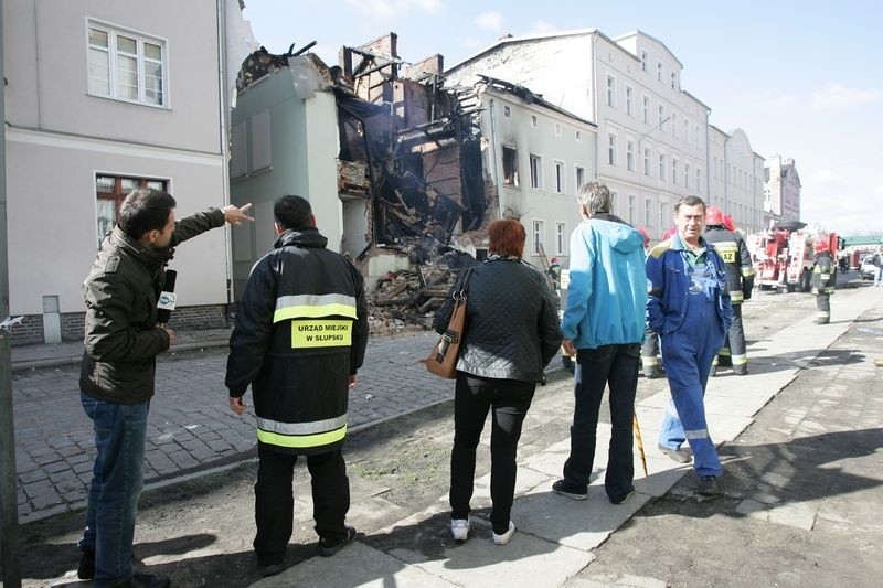 Akcja ratunkowa przy ul. Krasińskiego 14 w Słupsku