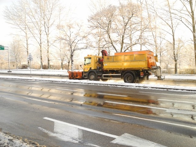 Zima w regionie koszalińskim. Pierwsze tak intensywne opady śniegu miały miejsce w grudniu 2012.