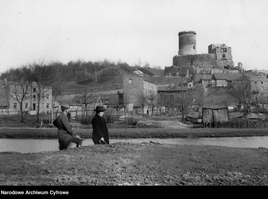 Ruiny zamku w Będzinie. Rok 1930...