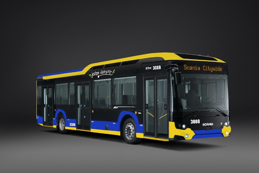 Propozycja nowego malowania dla autobusów elektrycznych,...