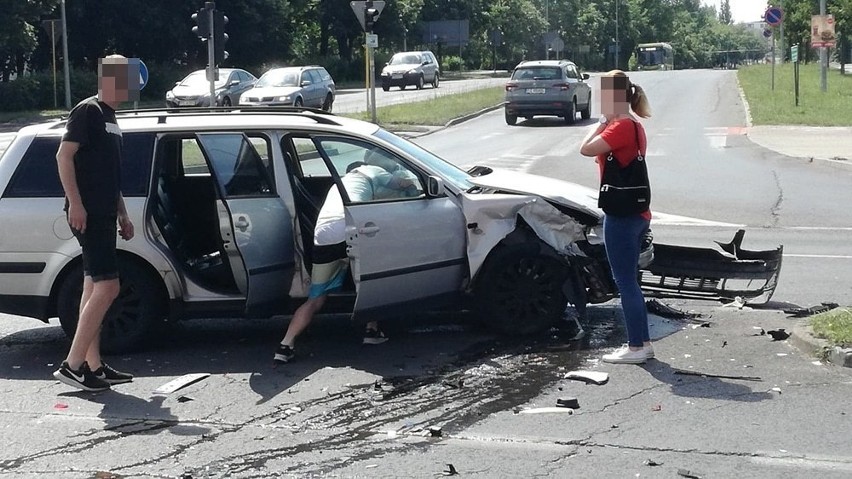 Do wypadku doszło w niedzielę, 16 czerwca na skrzyżowaniu...