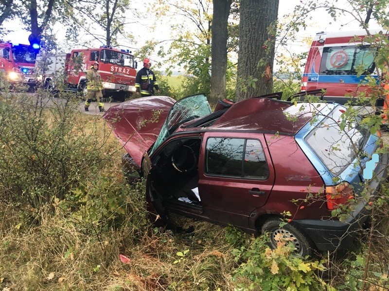 Stare Siedlisko. Potworny wypadek. 21-latek zginął na miejscu (zdjęcia)