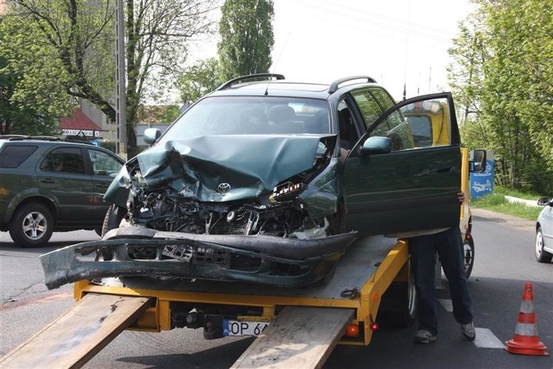 Toyota zderzyla sie z lancią