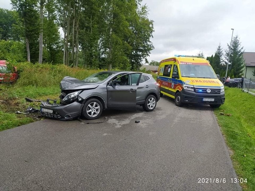 Jedna osoba została ranna w wypadku w miejscowości Jagiełła w gminie Tryńcza [ZDJĘCIA]
