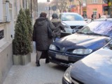 Akcja "Chodniki są dla pieszych" w Lublinie
