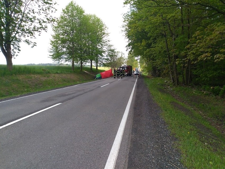 Śmiertelny wypadek koło Objezierza. Nie żyje kobieta [ZDJĘCIA] 