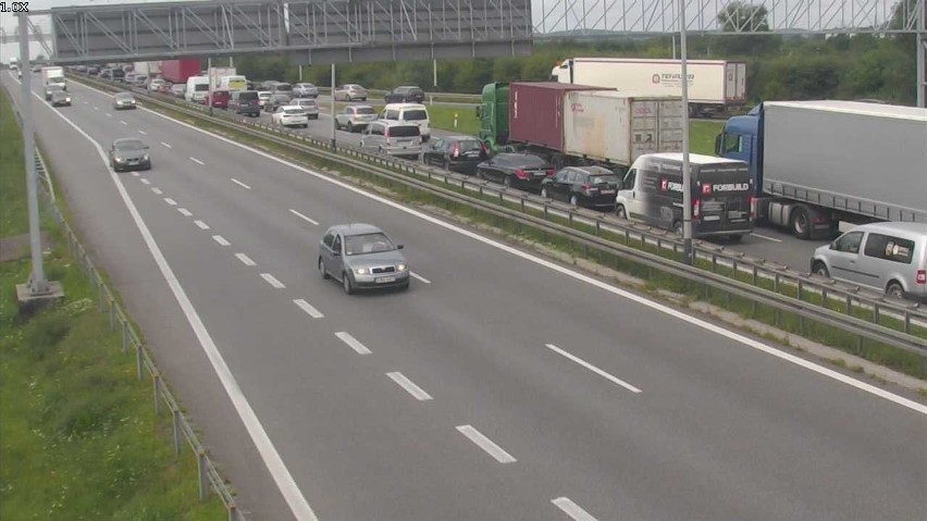 Wypadek na A4. Obwodnica Krakowa stanęła