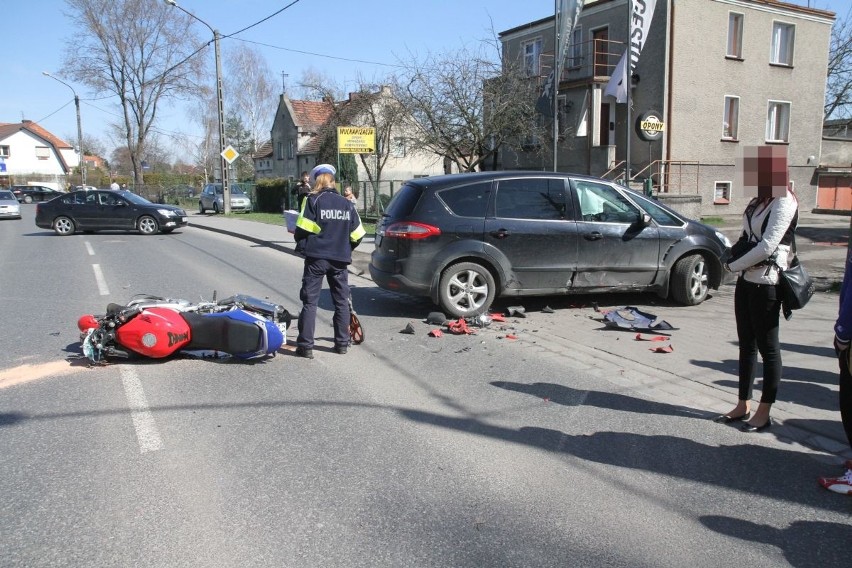 Wypadek na Bora-Komorowskiego we Wrocławiu, 2.04.2016. Ranny...