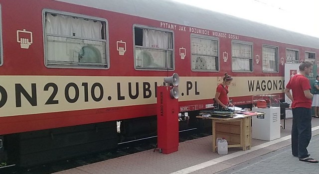 Dziś wagon pamięci przyjechał do Białegostoku.