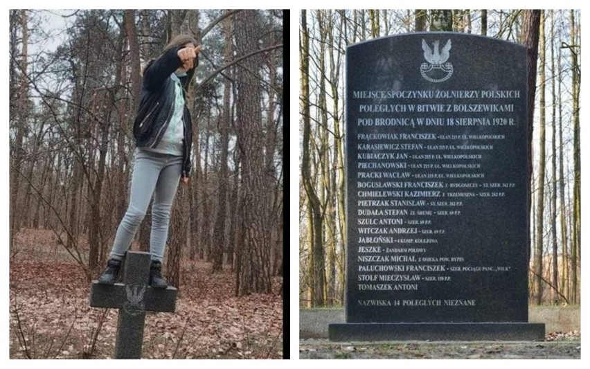 12-latka skakała po grobach żołnierzy w Brodnicy i chwaliła...