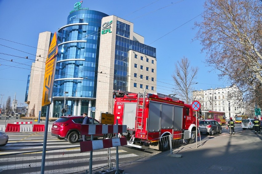 Karambol na Podwalu. Duże utrudnienia w centrum Wrocławia 