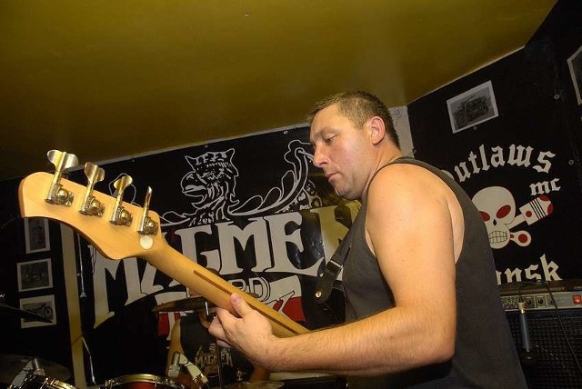 W piątek w Motor Rock Pub wystąpil zespól Magmen ze Slupska. (Fot. Krzysztof Tomasik)