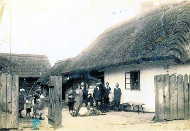 Rodzina Żaków, lata 30 XX wieku, Pławo, ze zbiorów Kazimierza Karnata
