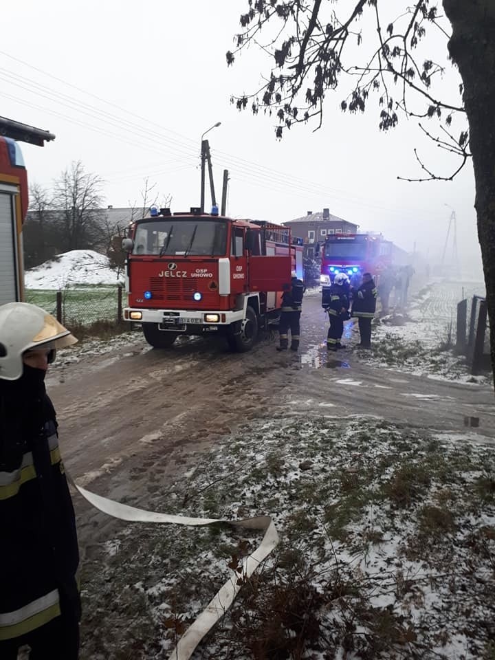 Łupianka Stara. Pożar domu jednorodzinnego